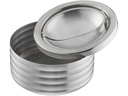 relaxdays Aschenbecher mit Deckel Silber