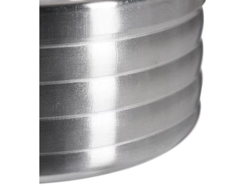 relaxdays Aschenbecher mit Deckel Silber