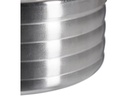 relaxdays Aschenbecher mit Deckel Silber