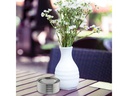 relaxdays Aschenbecher mit Deckel Silber