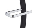 relaxdays Garderobenständer 112 x 46 x 32 cm, Schwarz/Silber