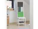 relaxdays Garderobenständer mit 3 Streben 133 x 40 x 42 cm, Weiss