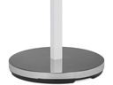 relaxdays Garderobenständer mit Ablage 112 x 47 x 30 cm, Weiss/Silber