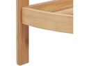 relaxdays Regal mit 3 Ablagen 90 x 36.5 x 26 cm, Nature