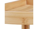 relaxdays Regal mit 3 Ablagen 90 x 36.5 x 26 cm, Nature