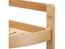 relaxdays Regal mit 3 Ablagen 90 x 36.5 x 26 cm, Nature