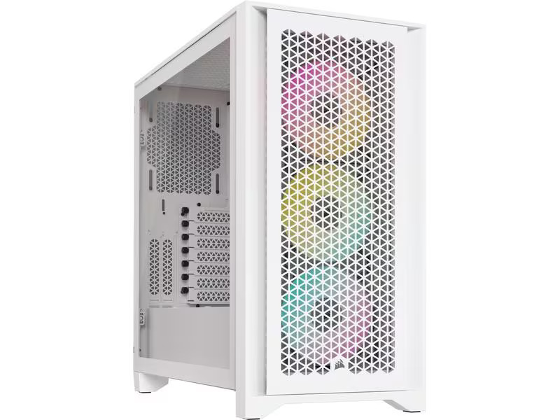 Corsair PC-Gehäuse iCUE 4000D RGB Airflow Weiss