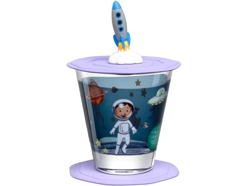 Leonardo Kindertrinkglas Avventura 215 ml, 3 Stück, Weltall