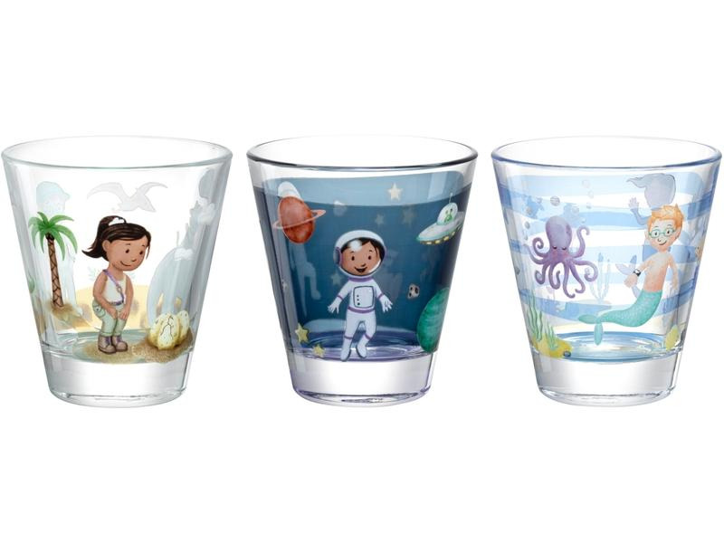 Leonardo Kindertrinkglas Avventura 215 ml, 6-teilig, Assortiert