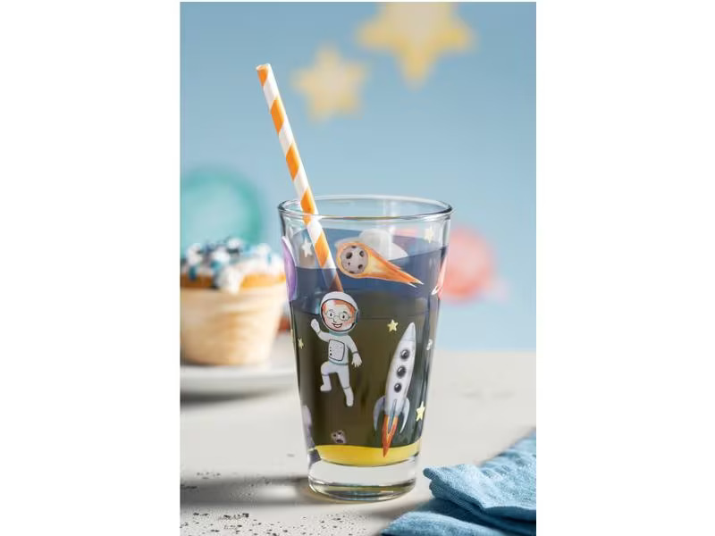 Leonardo Kindertrinkglas Avventura 300 ml, 6 Stück, Weltall