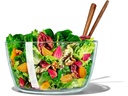 Oxo Good Grips Salatschleuder 27.1 cm, Transparent