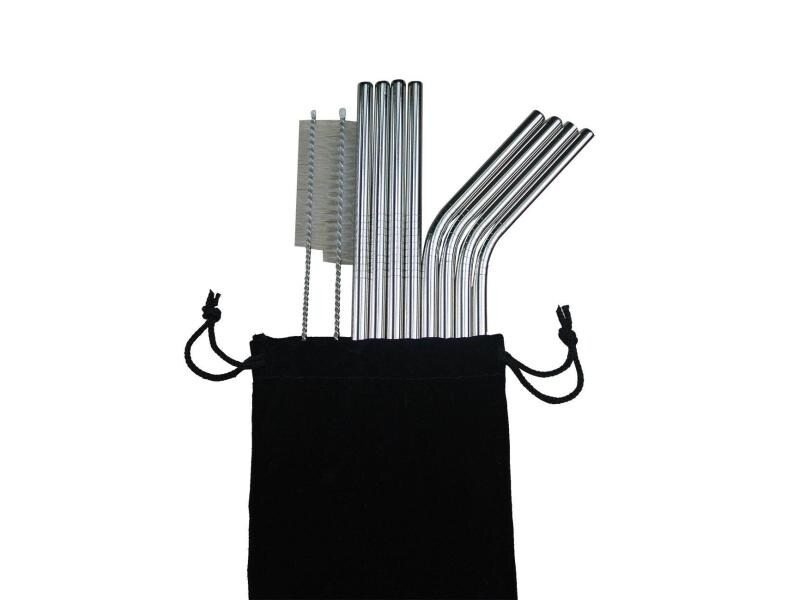FTM Strohhalm Stainless  8 Stück, Silber