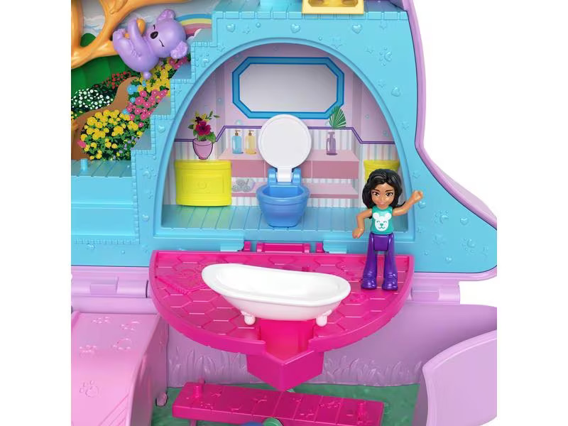 Polly Pocket Spielfigurenset Polly Pocket Mama und Joey Känguru Schatulle