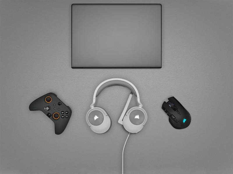 Corsair Headset HS55 Surround Weiss