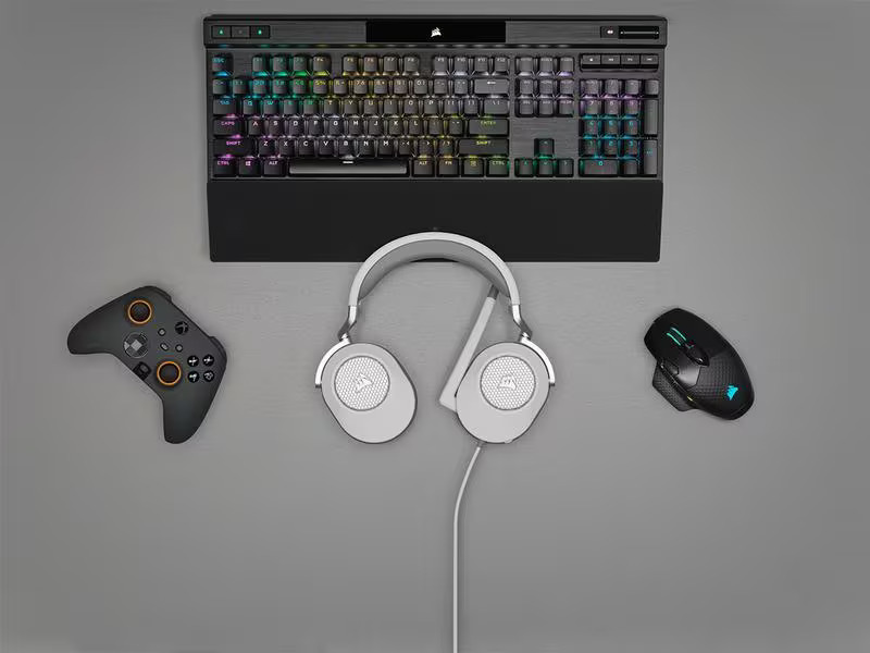 Corsair Headset HS65 Surround Weiss