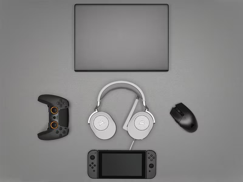 Corsair Headset HS65 Surround Weiss