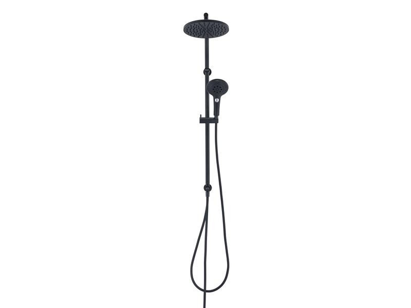 Diaqua Duschsystem Wakuda Push, Schwarz matt