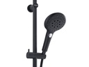 Diaqua Duschsystem Wakuda Push, Schwarz matt