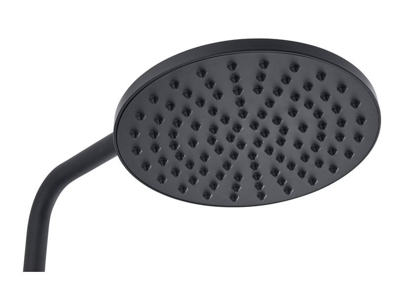 Diaqua Duschsystem Wakuda Push, Schwarz matt