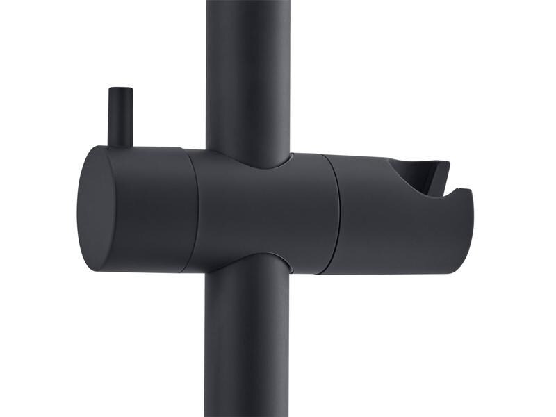 Diaqua Duschsystem Wakuda Push, Schwarz matt