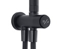 Diaqua Duschsystem Wakuda Push, Schwarz matt