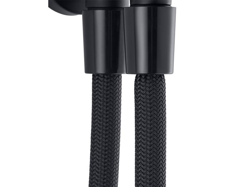 Diaqua Duschsystem Wakuda Push, Schwarz matt