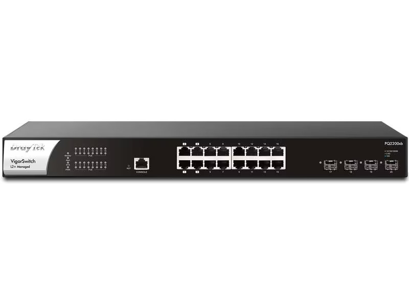 DrayTek PoE++ Switch VigorSwitch PQ2200xb 20 Port
