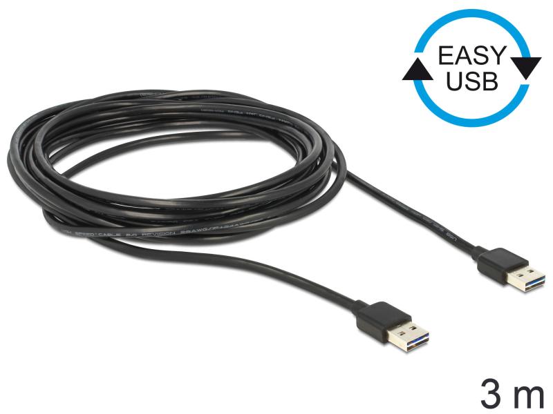 Delock USB 2.0-Kabel A - A EASY-USB 3 m