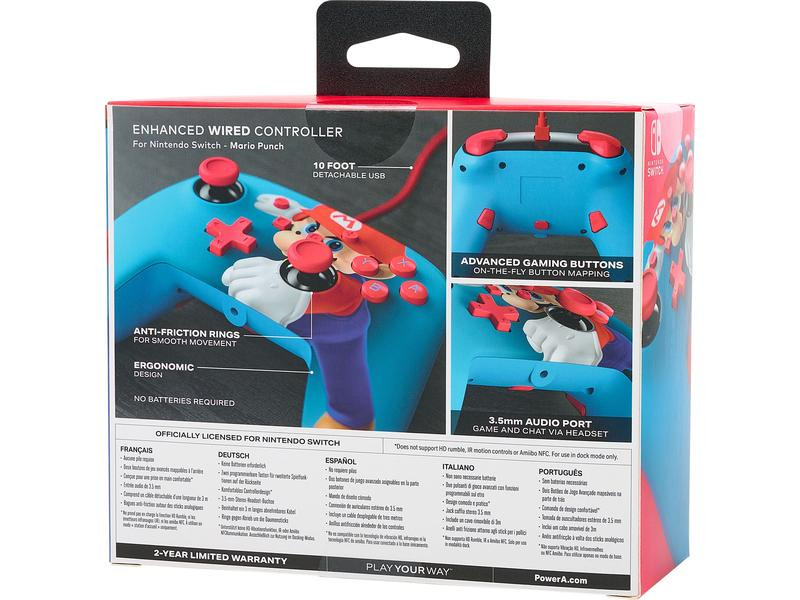 Power A Enhanced Wired Controller Mario Punch