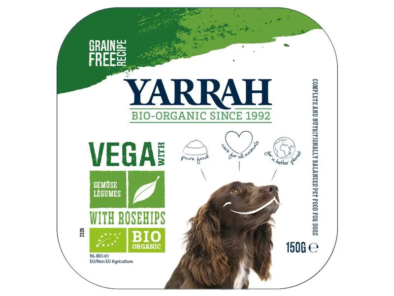 Yarrah Nassfutter Bio Vega, 12 x 150 g
