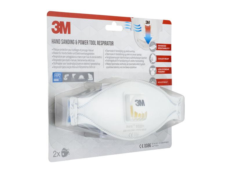 3M Feinstaubmaske für Elektrowerkzeugarbeiten 2 Stück