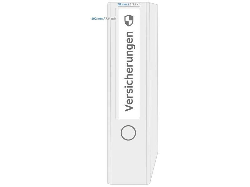 HERMA Ordneretiketten 192 x 38 mm, 20 Blatt, Braun