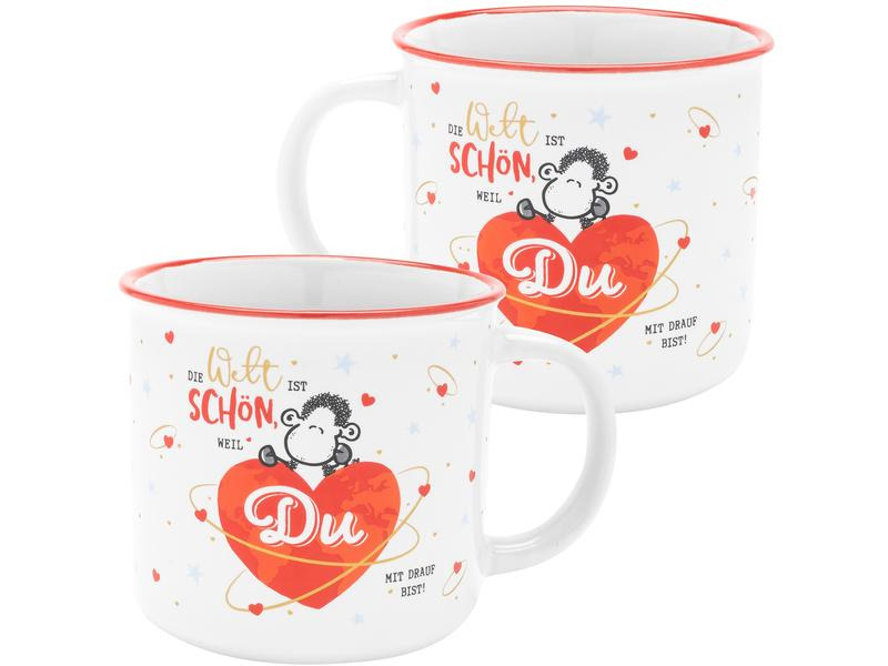 Sheepworld Universaltasse Welt 380 ml, 1 Stück, Weiss
