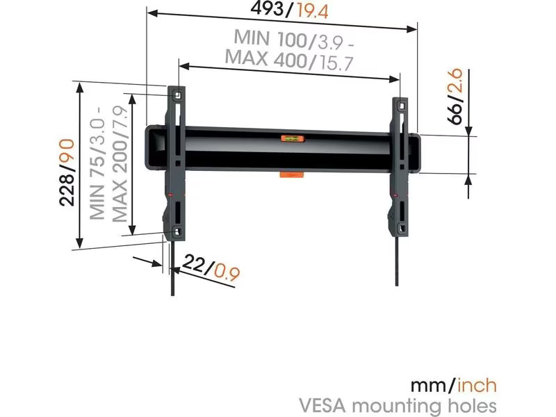 Vogel's Wandhalterung TVM 3405 SP Schwarz