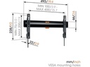Vogel's Wandhalterung TVM 3405 SP Schwarz