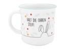 Sheepworld Universaltasse Halt die Ohren Steif! 350 ml, 1 Stück, Weiss