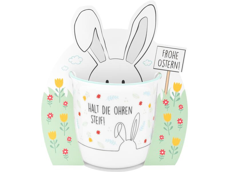 Sheepworld Universaltasse Halt die Ohren Steif! 350 ml, 1 Stück, Weiss