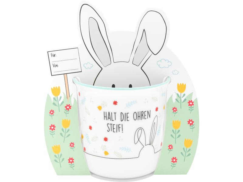 Sheepworld Universaltasse Halt die Ohren Steif! 350 ml, 1 Stück, Weiss