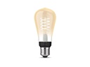 Philips Hue Leuchtmittel White, E27, Filament, Edison, 550 lm