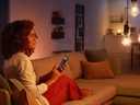 Philips Hue Leuchtmittel White, E27, Filament, Edison, 550 lm