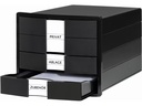 HAN Schubladenbox Impuls 3 Schubladen, Schwarz