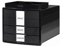 HAN Schubladenbox Impuls 3 Schubladen, Schwarz