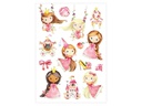 Papierdrachen Tattoo Set Einhorn, Meerjungfrau, Prinzessin