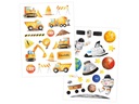 Papierdrachen Tattoo Set Metallic – Bagger &amp; Dino