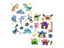 Papierdrachen Tattoo Set Metallic – Bagger &amp; Dino