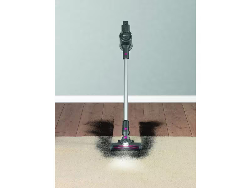 MAXXMEE Akku-Hand- und Stielsauger Zyklon 22.2 V, Anthrazit/Pink