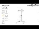 PureMounts TV-Trolley PDS-0003C PureMounts DS, Weiss