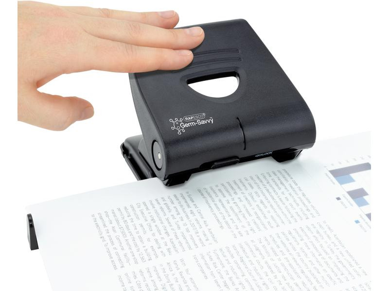 Rapesco Locher Germ-Savvy 827-P 30 Seiten, Schwarz