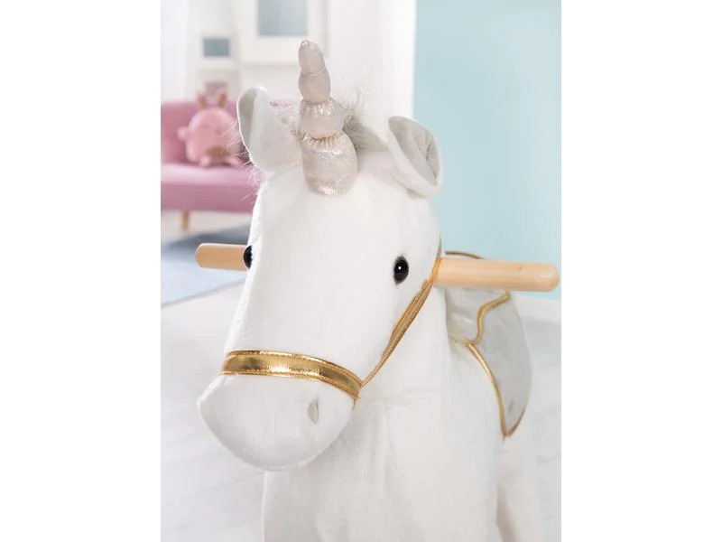 roba Schaukeltier Einhorn Gold/Grau/Weiss
