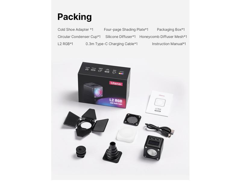 Ulanzi Videoleuchte L2 RGB
